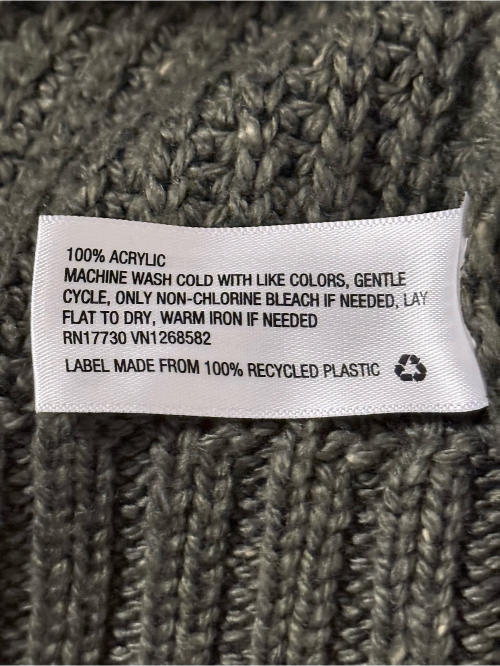 Universal Thread Olive Green Open-Front Ribbed Cardigan - Picture 6 of 6